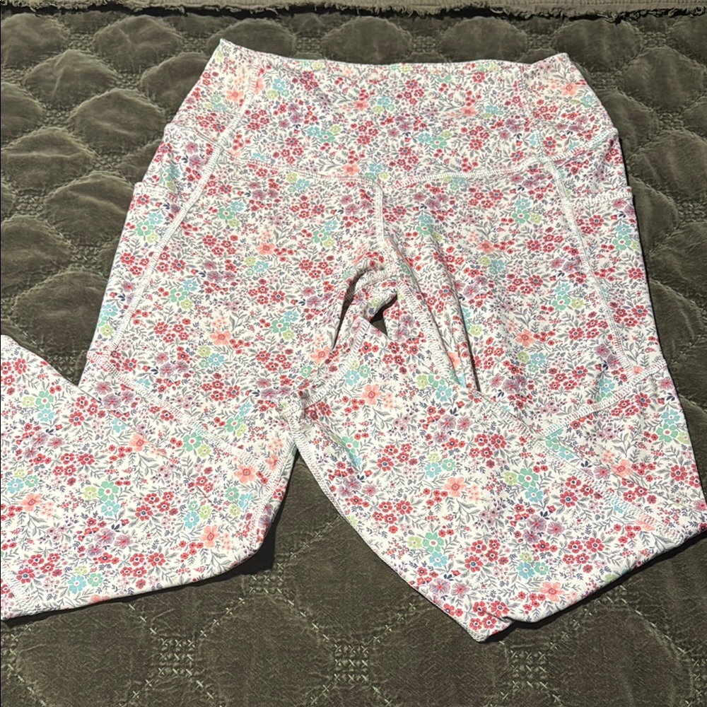 Evolution and Creation Floral Leggings - Multicolor